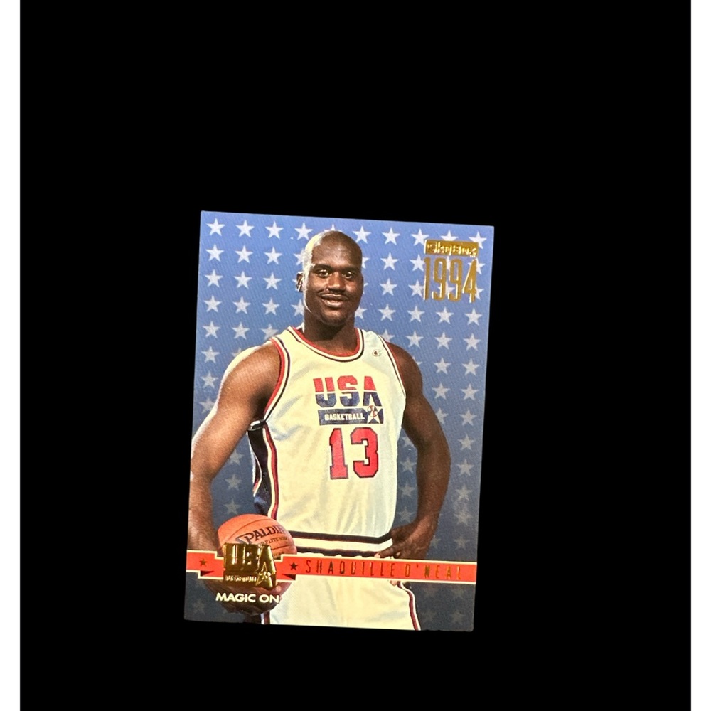 USA Basketball Trading Card - Blue and White gold Shaquille O’Neal mint